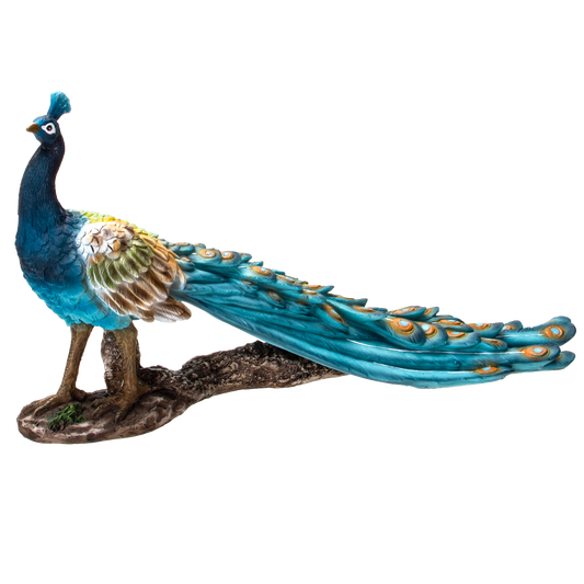 Realistic Animal Beautiful Peacock Home Decor Resin Figurine