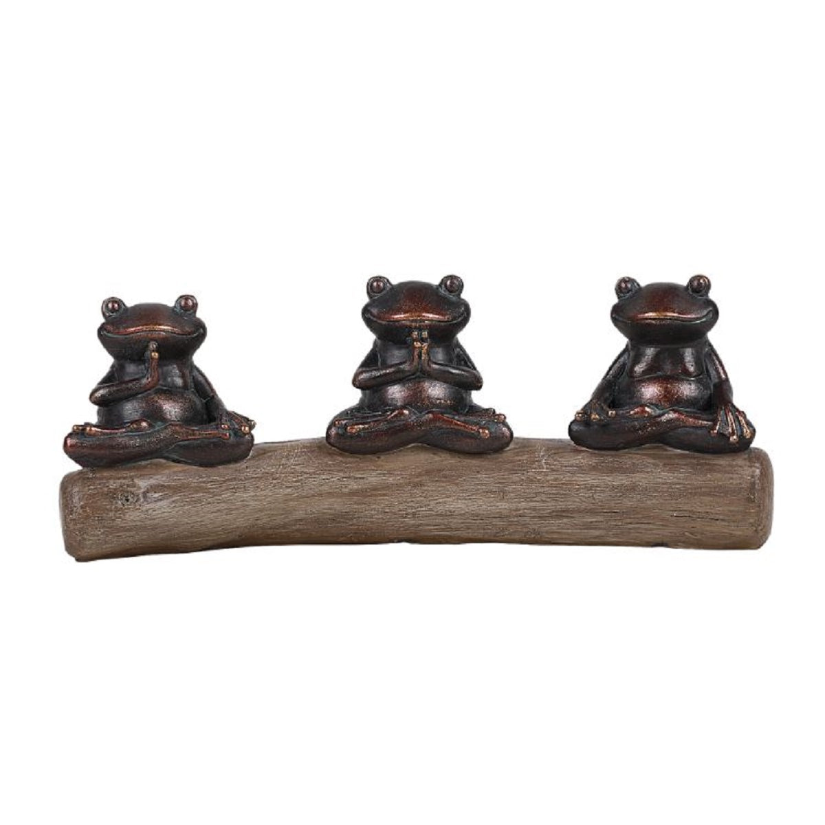 Meditation Yoga Pose Frogs Resin Figurine