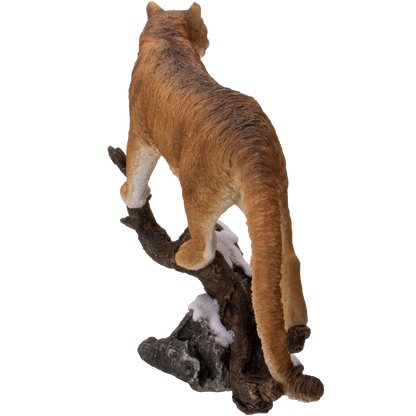 Realistic Cougar Big Cat Resin Figurine Statue