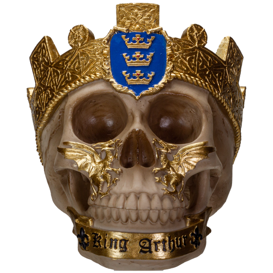 The Knights of The Round Table King Arthur Skulls Resin Skull Figurine