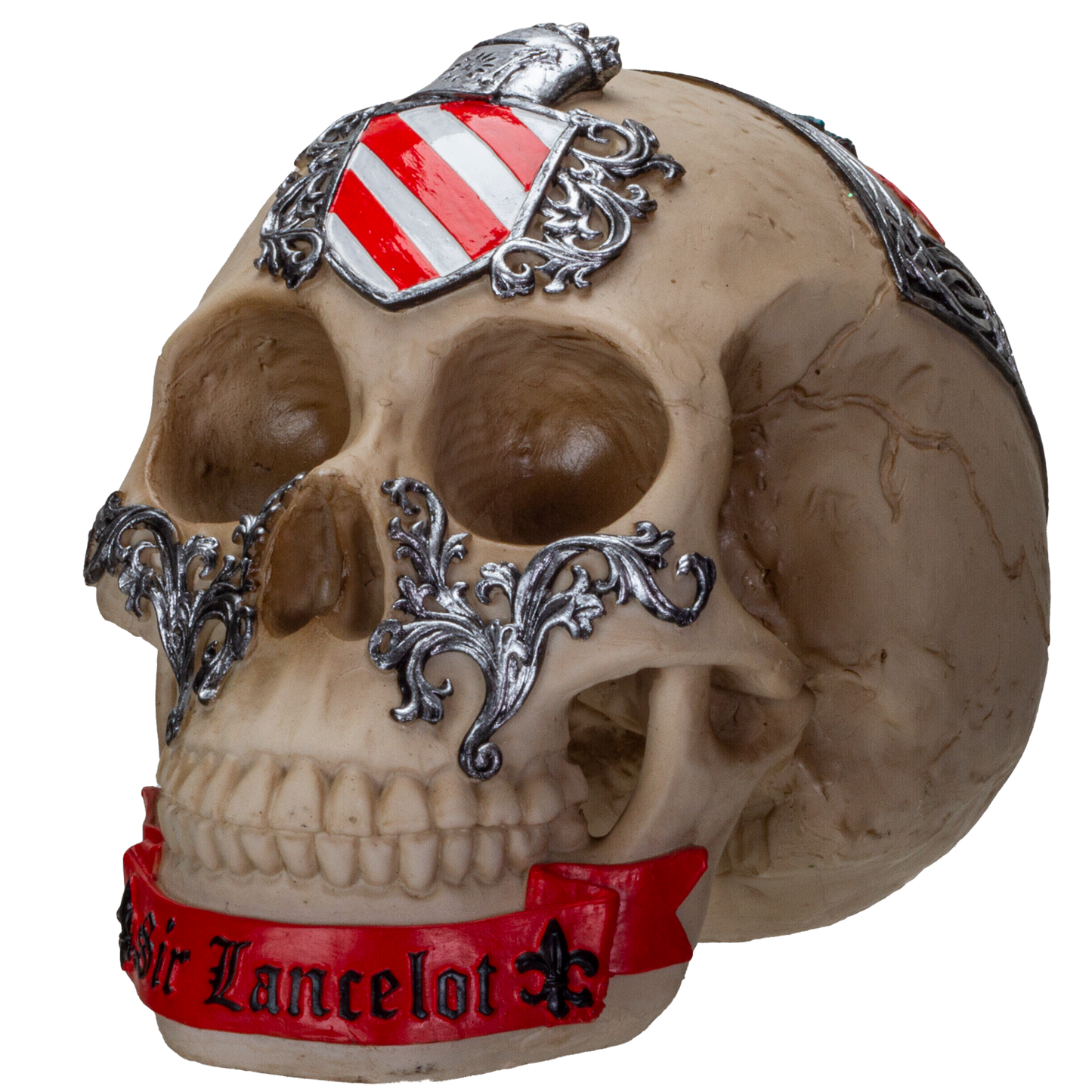 The Knights of the Round Table King Arthur's Knight Skulls Sir Lancelot Resin Skull Figurine