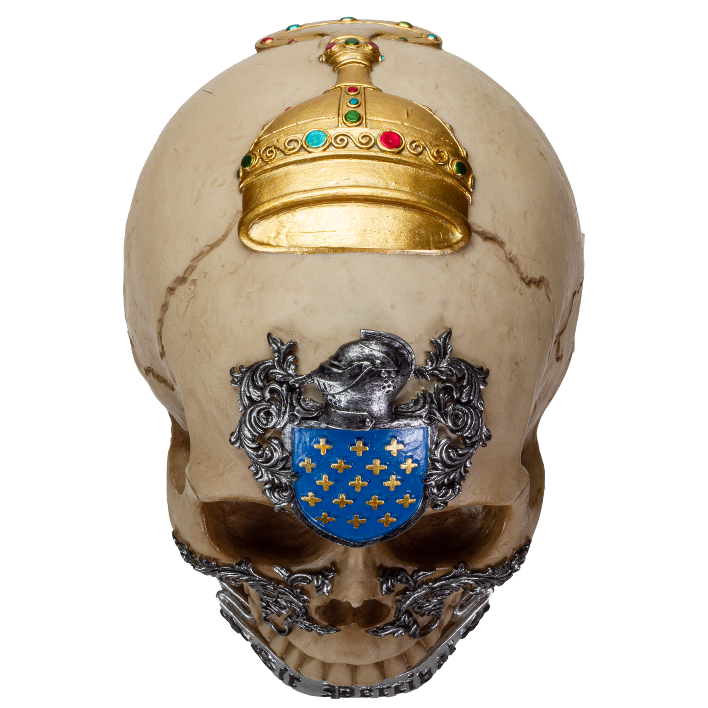 The Knights of the Round Table King Arthur's Knight Skulls Sir Percival Resin Skull Figurine