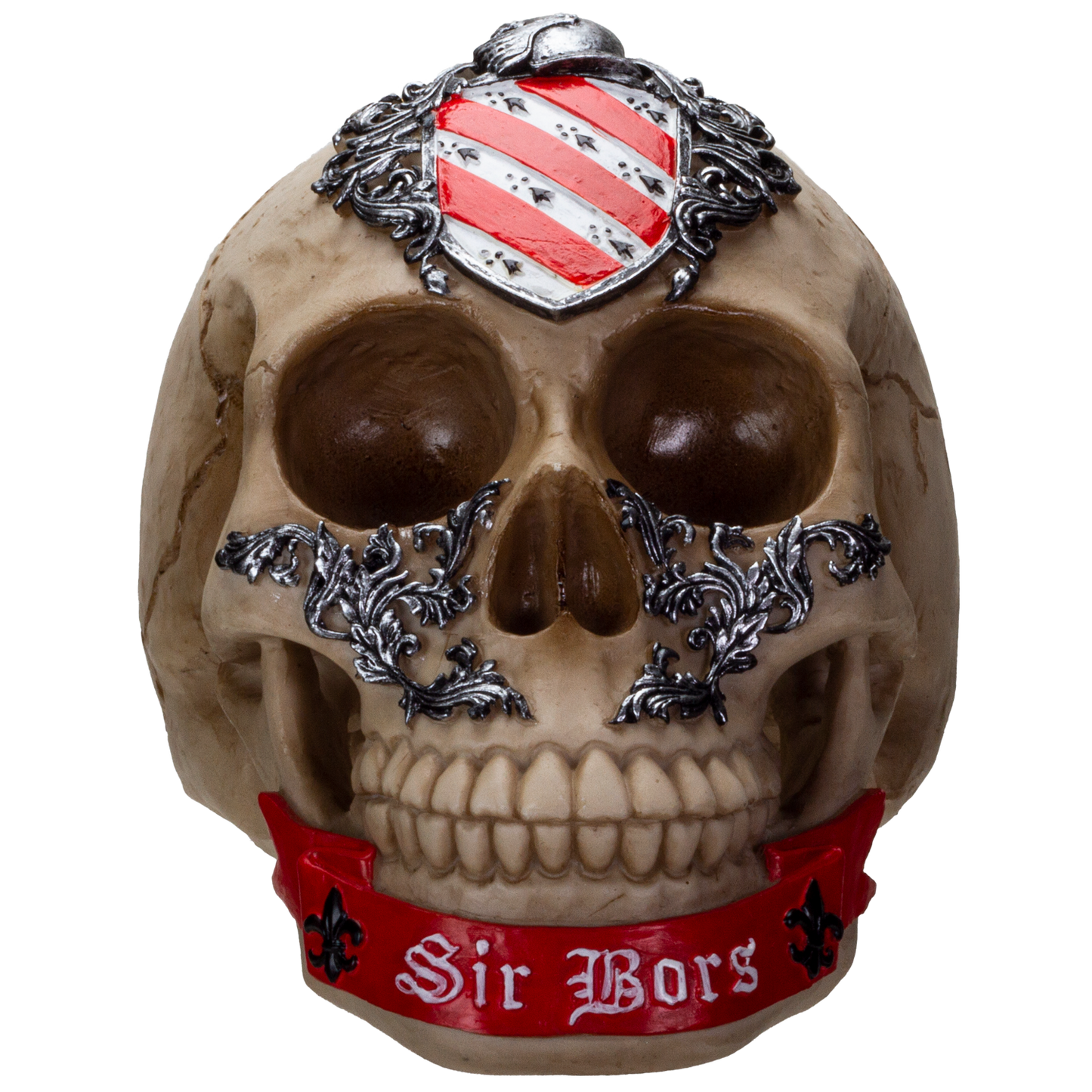 The Knights of the Round Table King Arthur's Knight Skulls Sir Bors Resin Skull Figurine