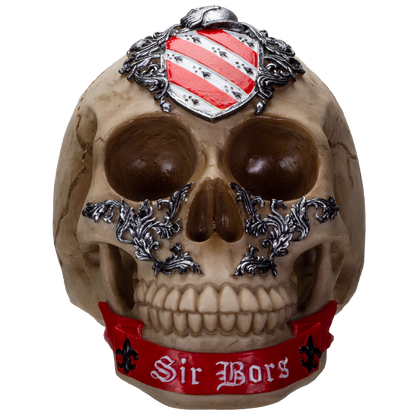 The Knights of the Round Table King Arthur's Knight Skulls Sir Bors Resin Skull Figurine