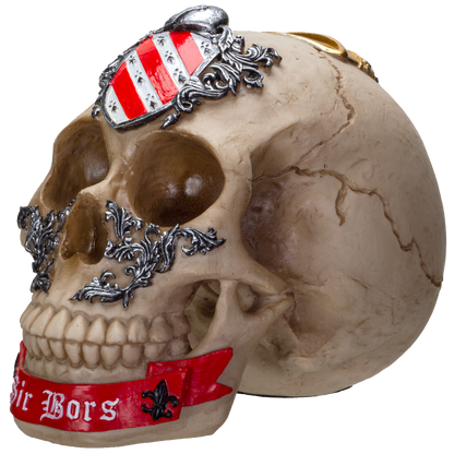 The Knights of the Round Table King Arthur's Knight Skulls Sir Bors Resin Skull Figurine