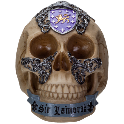 The Knights of the Round Table King Arthur's Knight Skulls Sir Lamorak Resin Skull Figurine