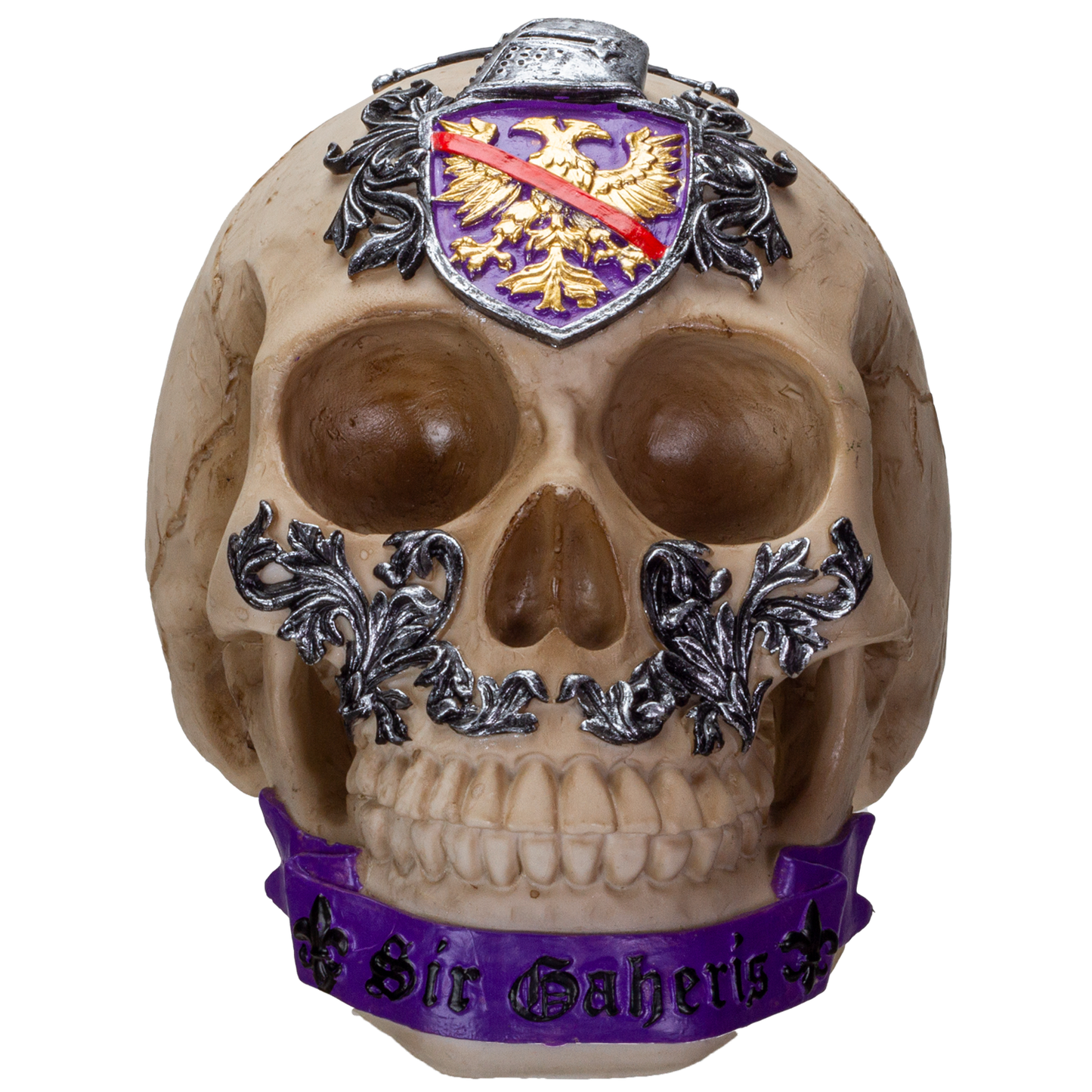 The Knights of the Round Table King Arthur's Knight Skulls Sir Gaheris Resin Skull Figurine