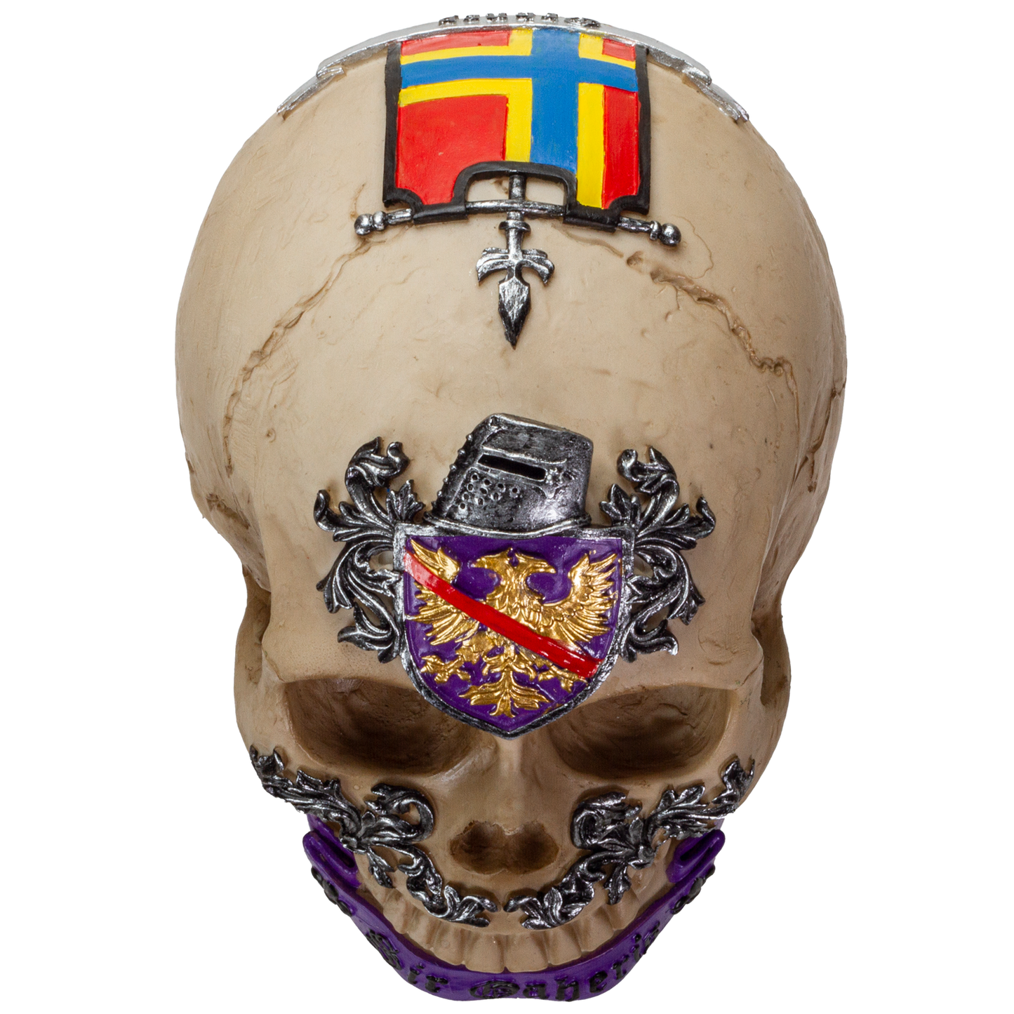 The Knights of the Round Table King Arthur's Knight Skulls Sir Gaheris Resin Skull Figurine