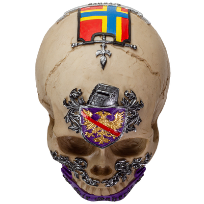 The Knights of the Round Table King Arthur's Knight Skulls Sir Gaheris Resin Skull Figurine