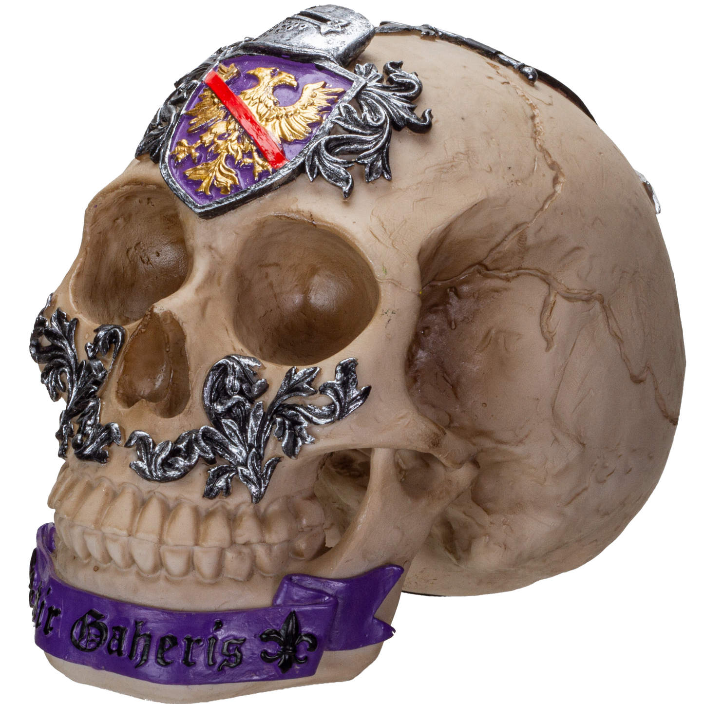 The Knights of the Round Table King Arthur's Knight Skulls Sir Gaheris Resin Skull Figurine