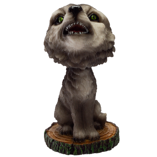 Pacific Giftware Howling Wolf Bobble Head Resin Figurine