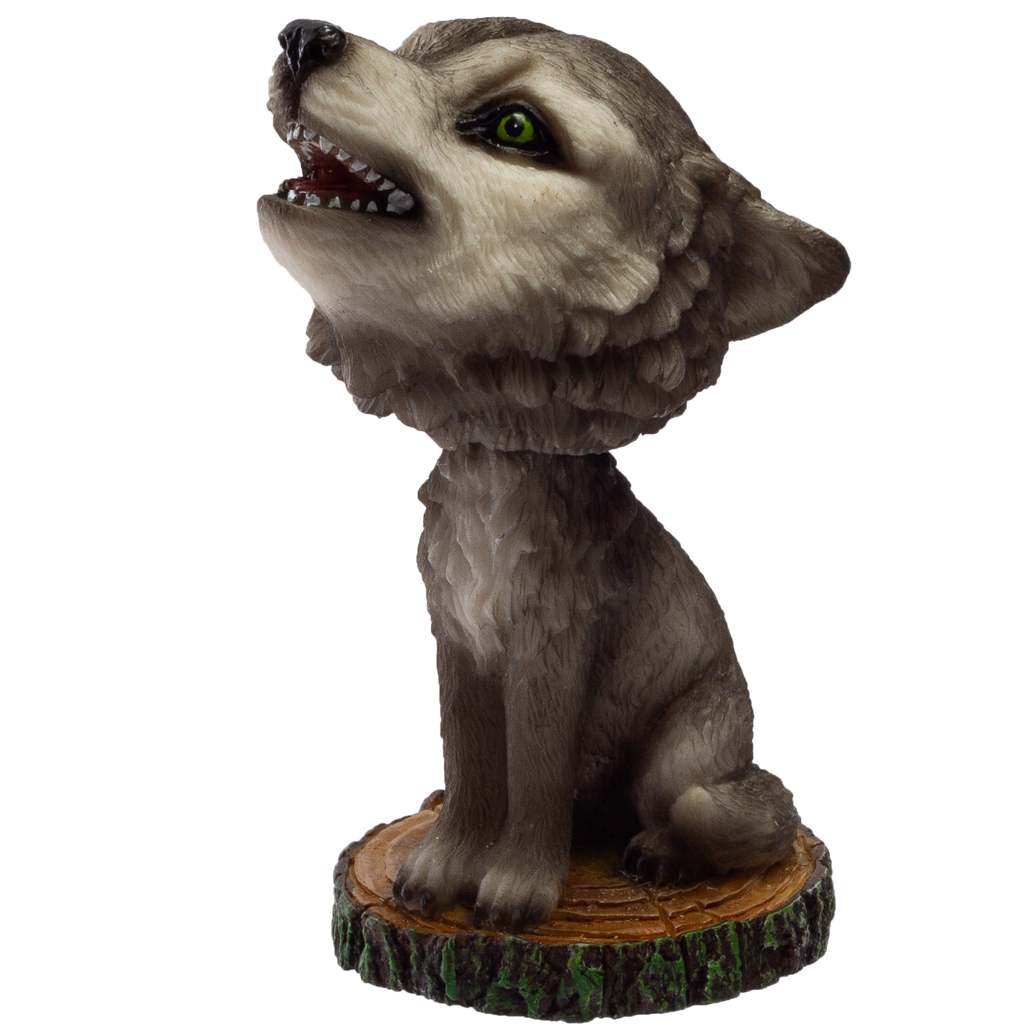 Pacific Giftware Howling Wolf Bobble Head Resin Figurine