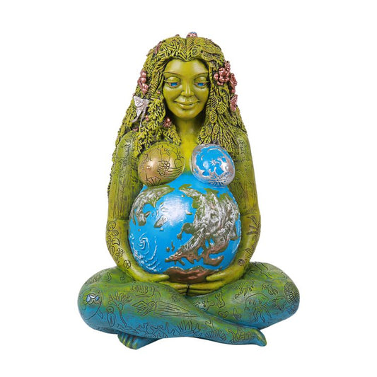 24 Inches Tall Millennial Gaia Mother Earth Goddess Statue by Oberon Zell