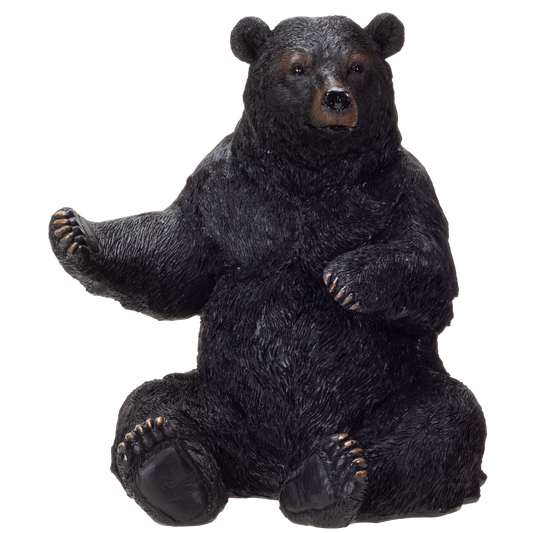 Black Bear Wine Holder Resin Figurine Statue