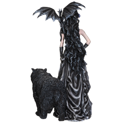 Nene Thomas Collection Mistress of Lycani with Winged Dragon and Bear Resin Figurine Statue