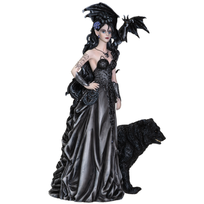 Nene Thomas Collection Mistress of Lycani with Winged Dragon and Bear Resin Figurine Statue