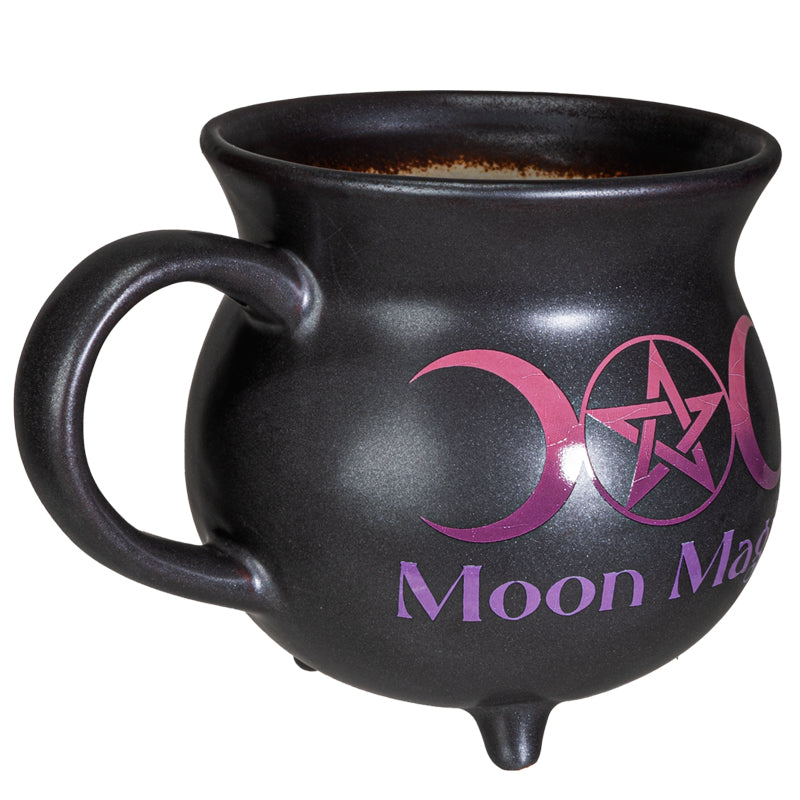 Moon Magic Witch Cauldron Glazing Ceramic Porcelain Coffee Mug Soup Bowl