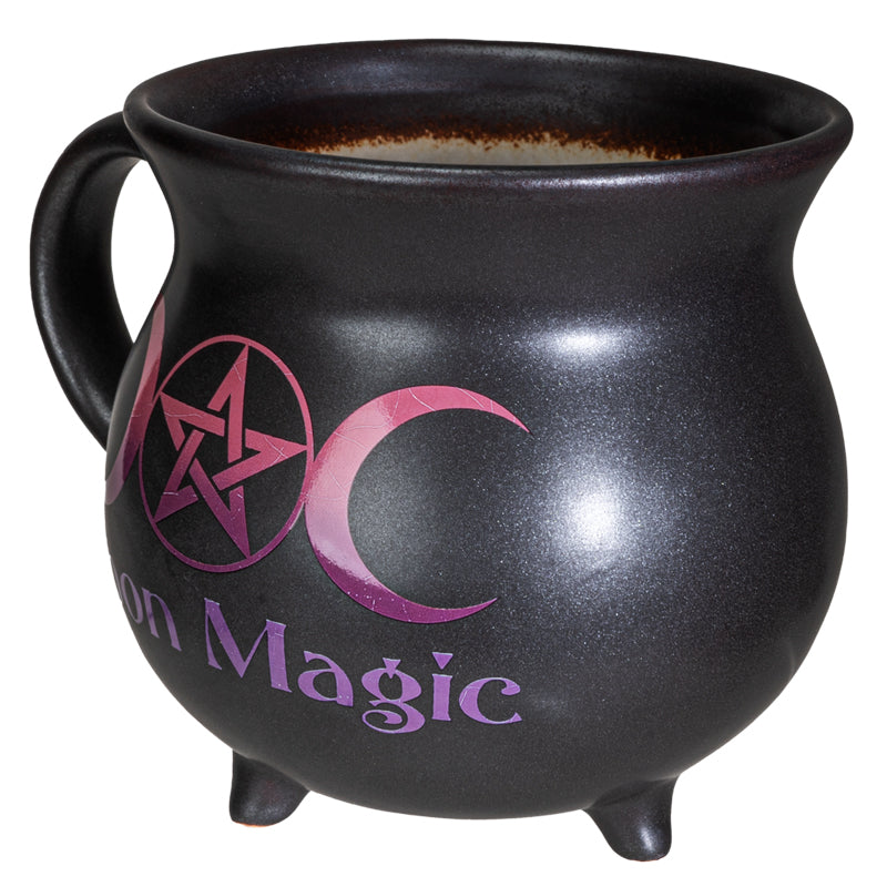 Moon Magic Witch Cauldron Glazing Ceramic Porcelain Coffee Mug Soup Bowl