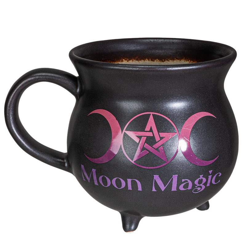 Moon Magic Witch Cauldron Glazing Ceramic Porcelain Coffee Mug Soup Bowl