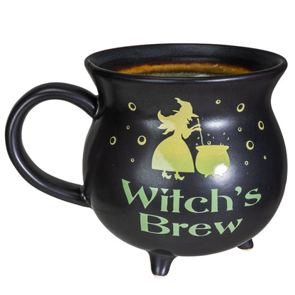 Witch's Brew Cauldron Ceramic Porcelain Coffee Mug Soup Bowl 32 fl oz