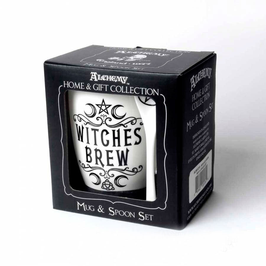 Witches Brew Ceramic Mug and Spoon Set by Alchemy England