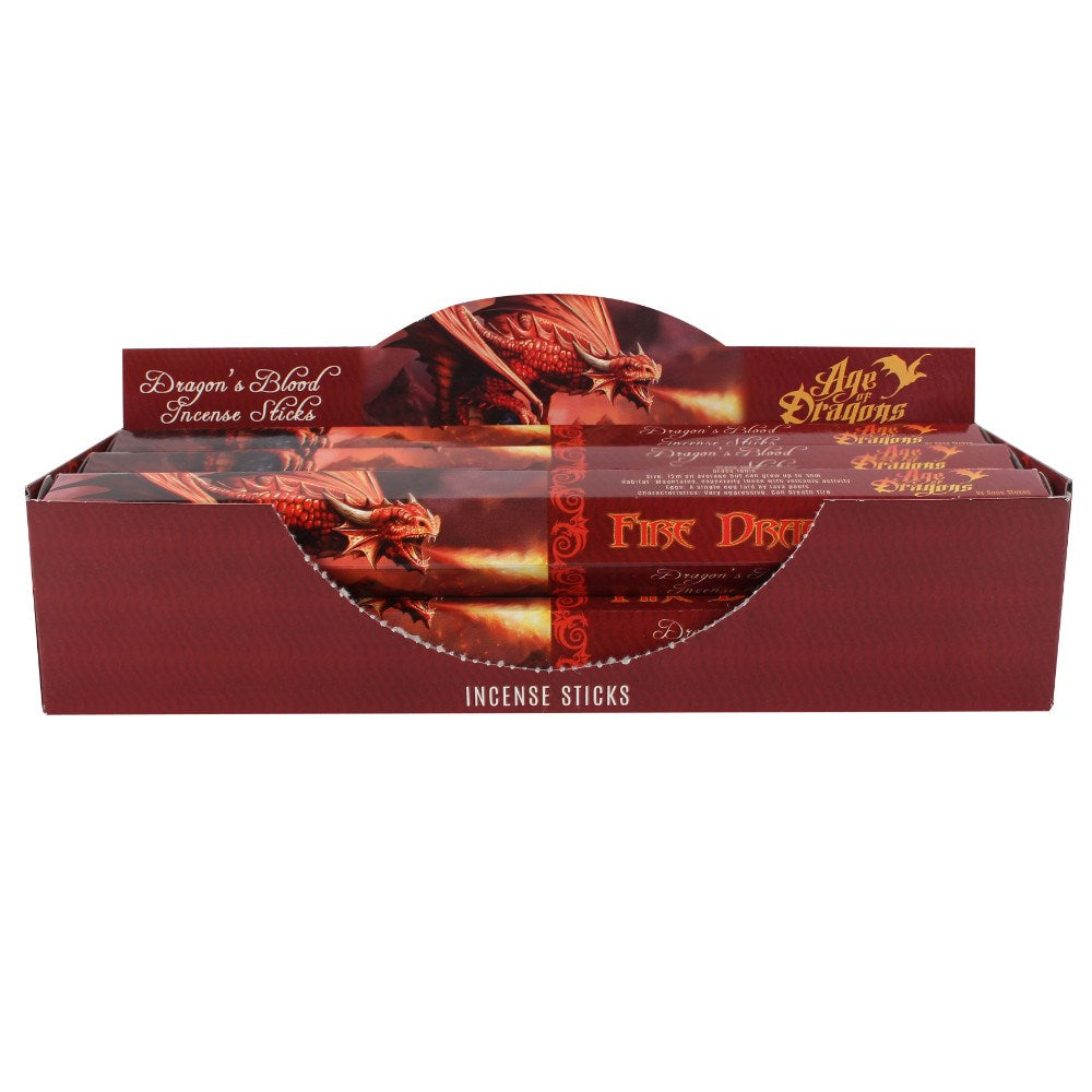 Fire Dragon Incense Sticks Pack of 6 by Anne Stokes