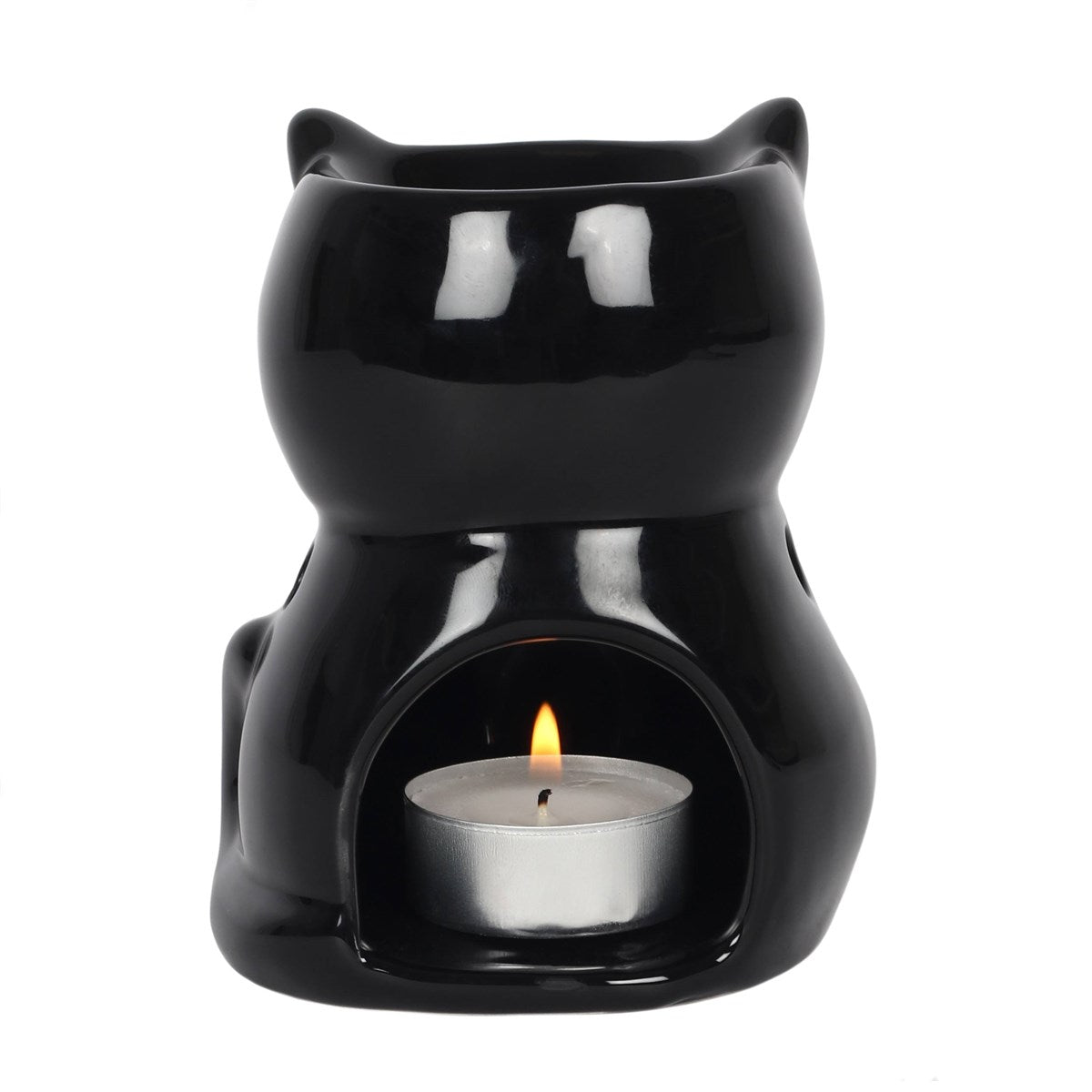 Black Cat Ceramic Oil Burner Diffuser Home Decor