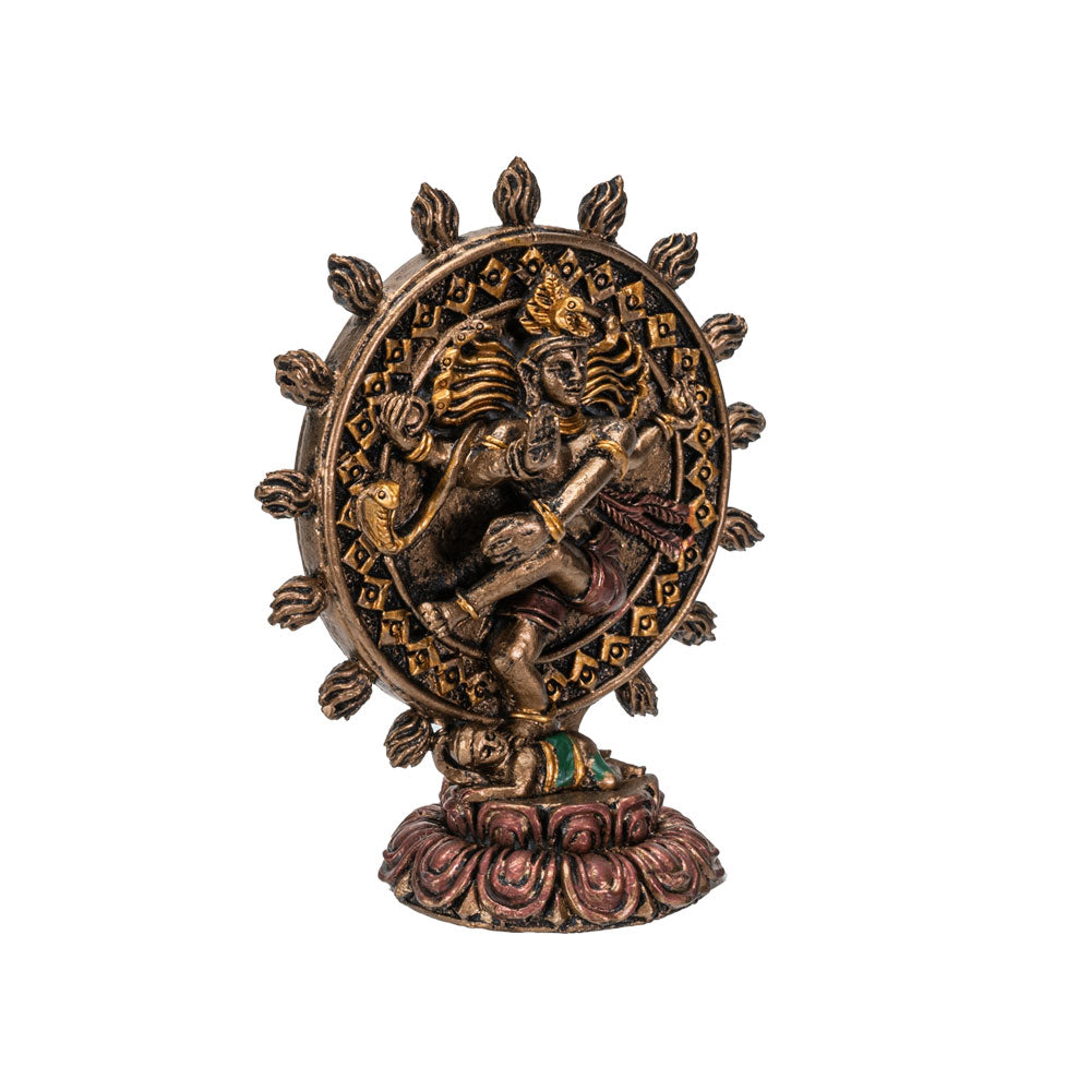 Hindu God Shiva Nataraja Miniature Resin Figurine Statue