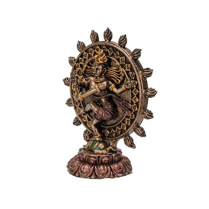 Hindu God Shiva Nataraja Miniature Resin Figurine Statue