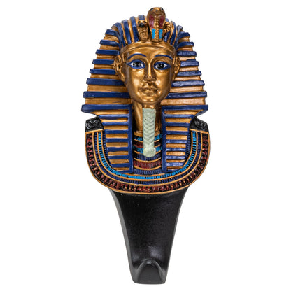 Ancient Egyptian Pharaoh King Tut Tutankhamun Resin Sculpture Figurine Wall Hook Hanger