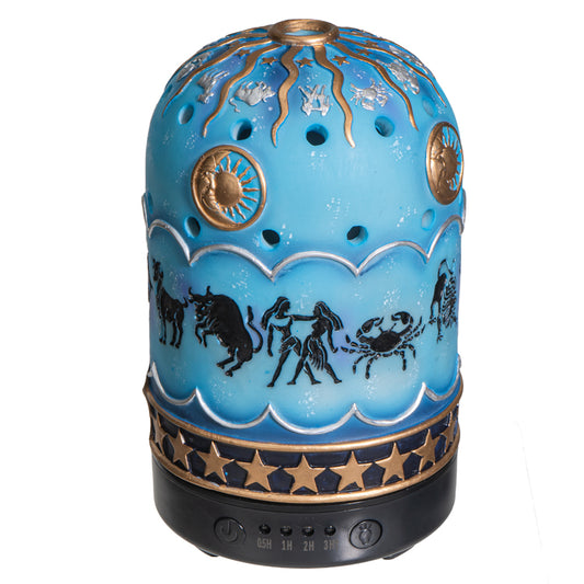 Zodiac Signs Resin Multiple Color LED light Essential Oil Aroma Diffuser with Timer