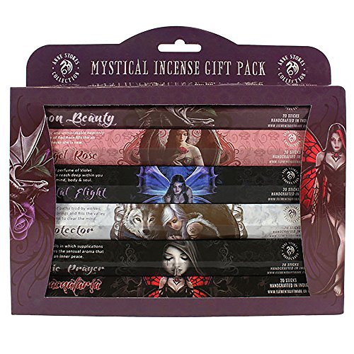 Anne Stokes Mystical Aromatic 120 Incense Sticks Gift Pack (6 Tubes x 20 incense sticks)