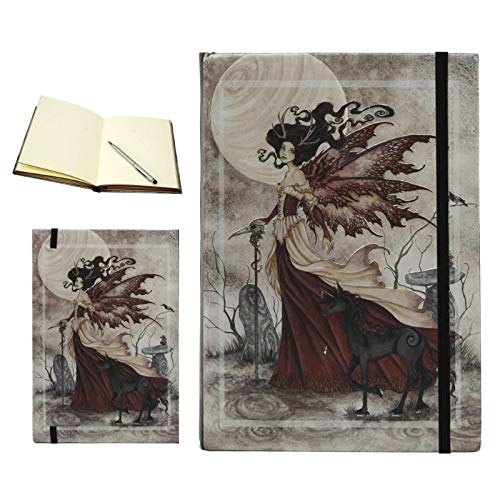 Red Queen Embossed Fairy Black Unicorn Journal Diary Notebook Amy Brown