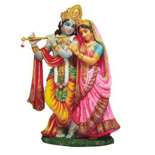 RADHA KRISHNA STATUE AVATAR OF VISHNU AND SHAKTI DIVINE LOVE MALE FEMALE ASPECTS