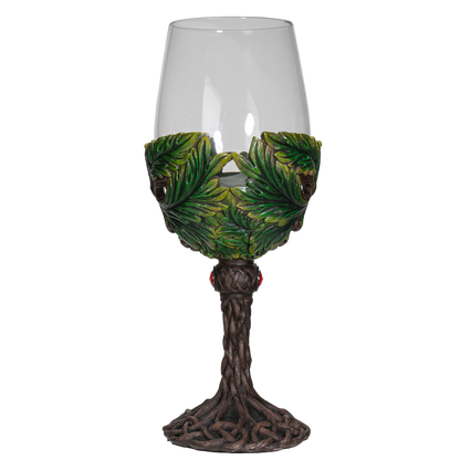 Mythical Forest Spirit Greenman Deity 16 fl oz Wine Glass Stemware Goblet Chalice Kitchen Home Decor