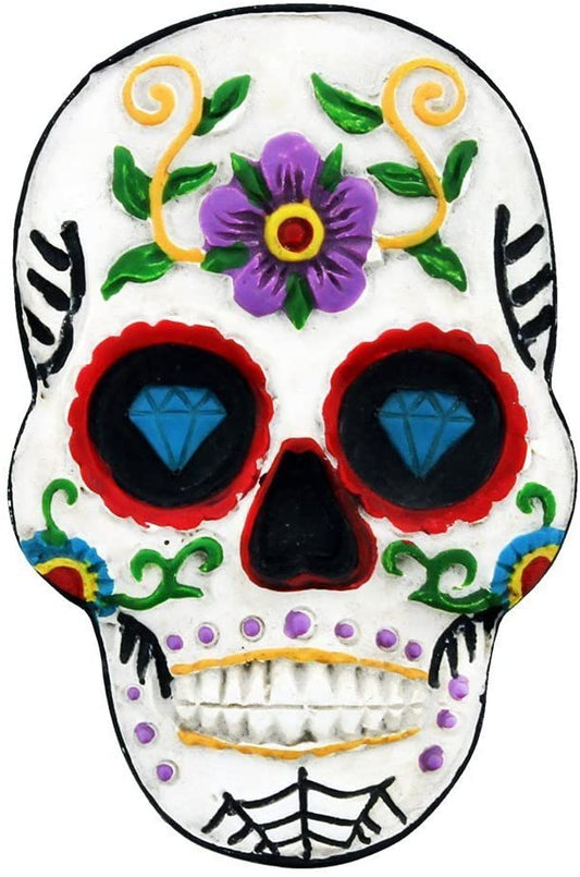 Pacific Giftware Day Of The Dead Skull Figurine Magnet Bottle Opener