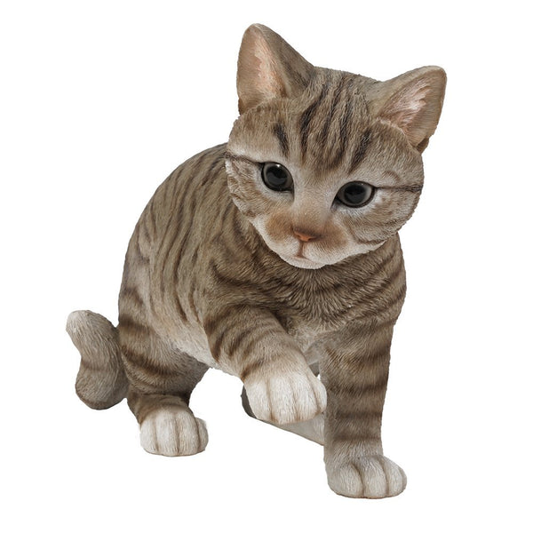 Realistic and Playful Orange Tabby Kitten Collectible Figurine 8 Tall Cat