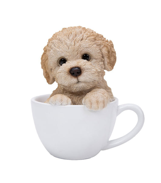 Poodle Adorable Teacup Pet Pals Puppy Collectible Figurine 5.75 Inches