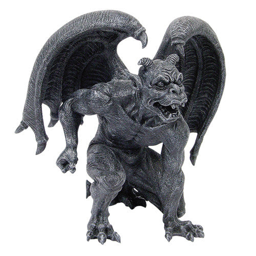 Short Devil Horned Gargoyle in Striking Position