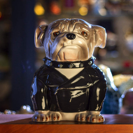 Pacific Giftware Rocker Bulldog Ceramic Cookie Jar