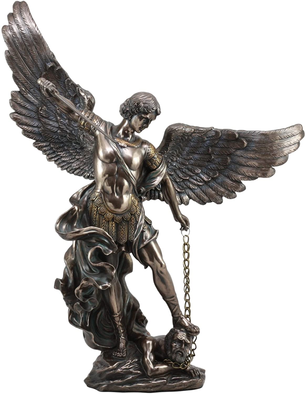 Pacific Giftware Archangel St. Michael Slaying Demon Statue Figurine 20 Inch