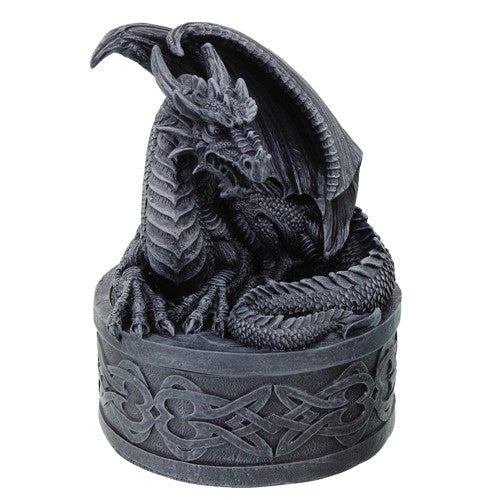 Pacific Trading Round Celtic Dragon Box