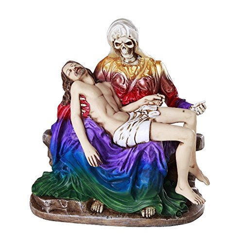 Santa Muerte Piadosa La Pieta Compassion Of the Holy Death Saint Religious Statue 7 Powers Santisima Muerte Sculpture