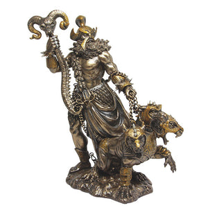 Greek God Of Underworld Hades With Cerberus Dog Statue Roman Figure