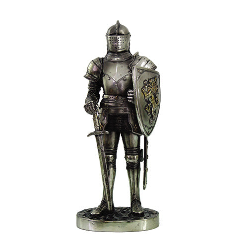 PTC 7 Inch Medieval Knight with Shield and Sword Statue Figurine