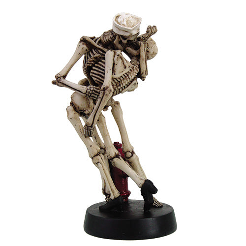 Skeleton Skull Fishing Incense Holder Figurine Decoration Collectible