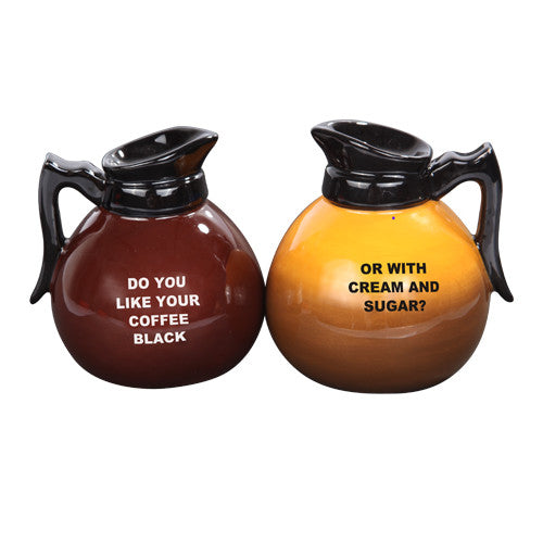 Attractives Magnetic Ceramic Salt Pepper Shakers Coffee Pots (multi-colored, 1)