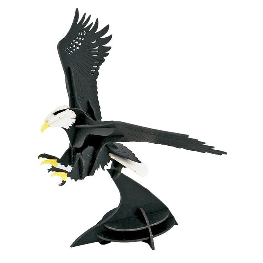 Japanese Art of Paper Craft Bald Eagle  Premium 3D Paper Puzzle Educational Model Kit Challenge Gift Made in Japan