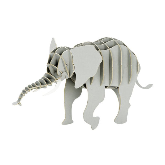 Japanese Art of Paper Craft African elephants Premium 3D Paper Puzzle Educational Model Kit Challenge Gift Made in Japan