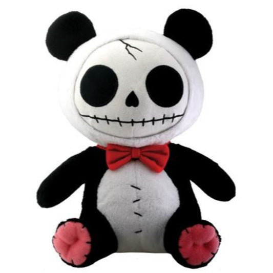 Furrybones Panda Bear Pandie Wearing Red Bow Tie Plush Doll